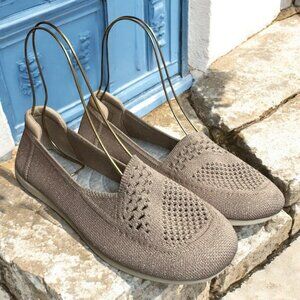 Clarks Cloudsteppers Carly Star Taupe Metallic Loafer Size 9